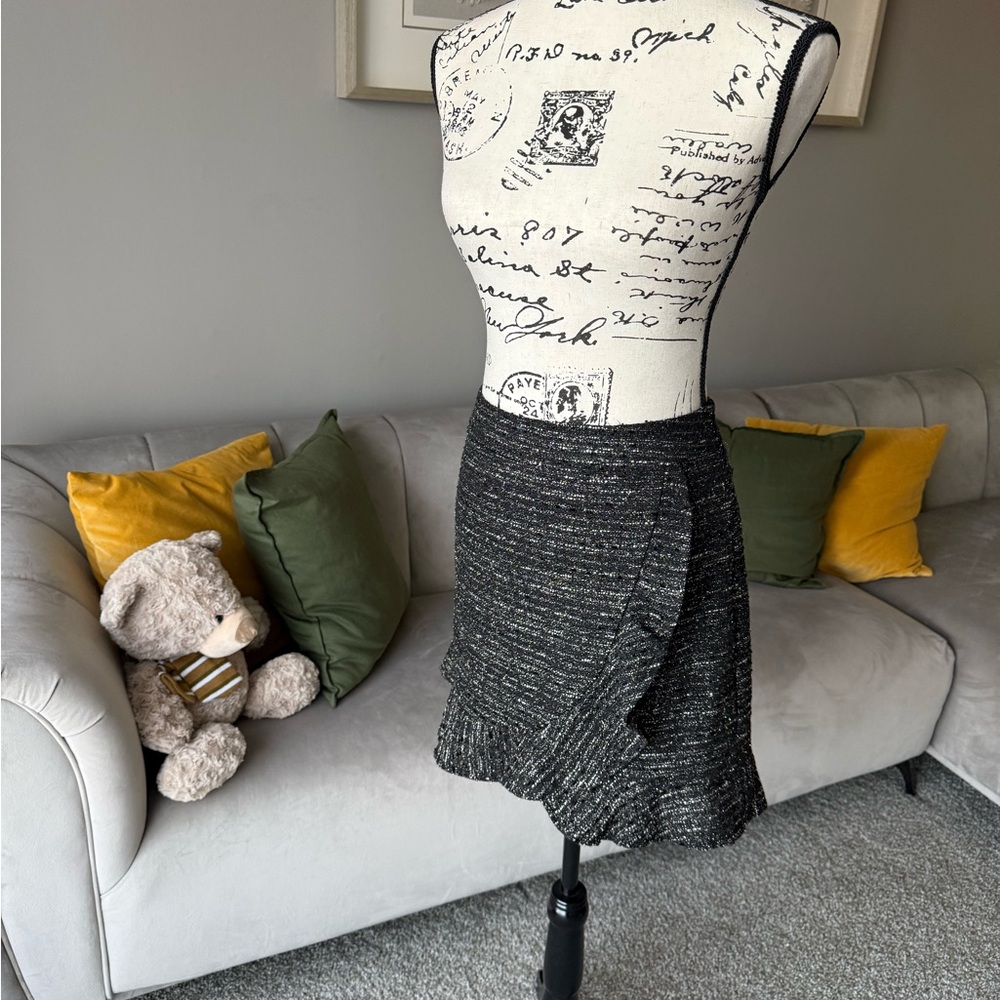 Nannette Charcoal Asymmetrical Skirt